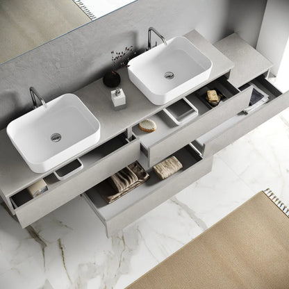 Composizione doppio lavabo YOKA-16
