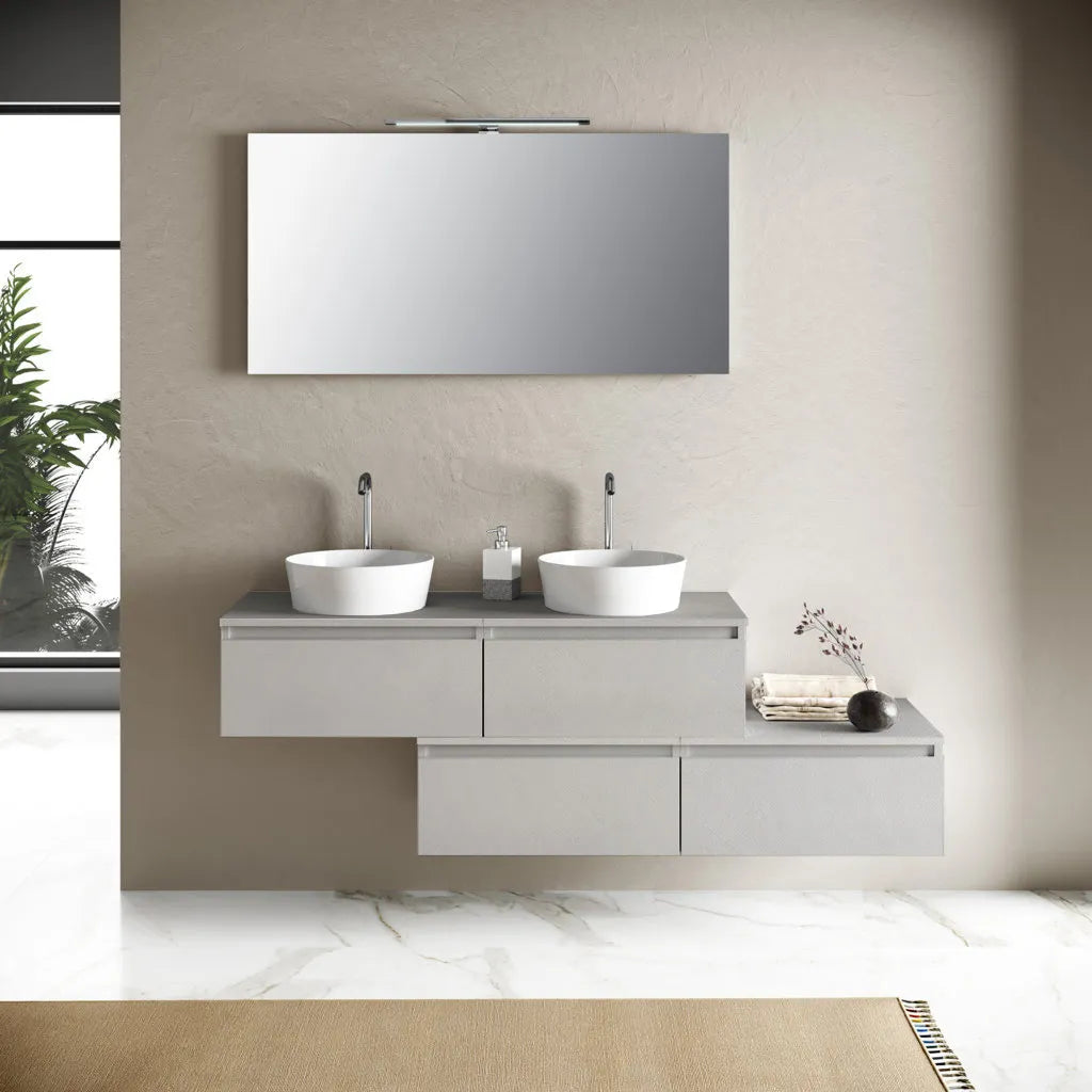 Composizione doppio lavabo YOKA-17