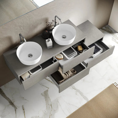 Composizione doppio lavabo YOKA-17