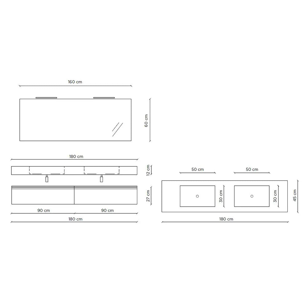 Zusammensetzung 7 Stück YOKA Graphitschwarz/Stein Havanna