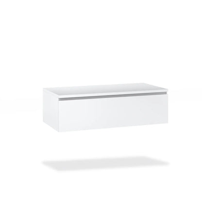 Double washbasin composition 9 pieces YOKA honey oak/matt white