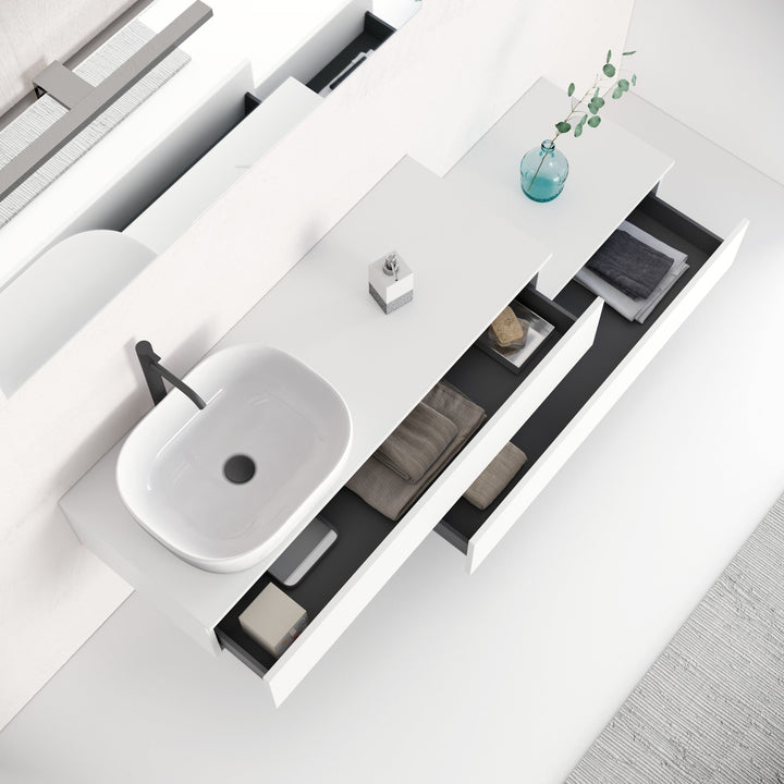 Composition 5 pieces YOKA matt white