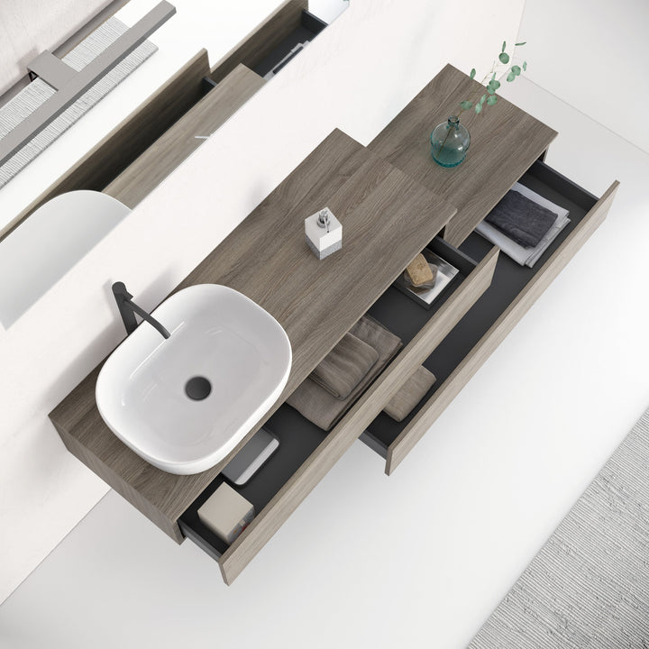 Composition 5 pieces YOKA oak ash