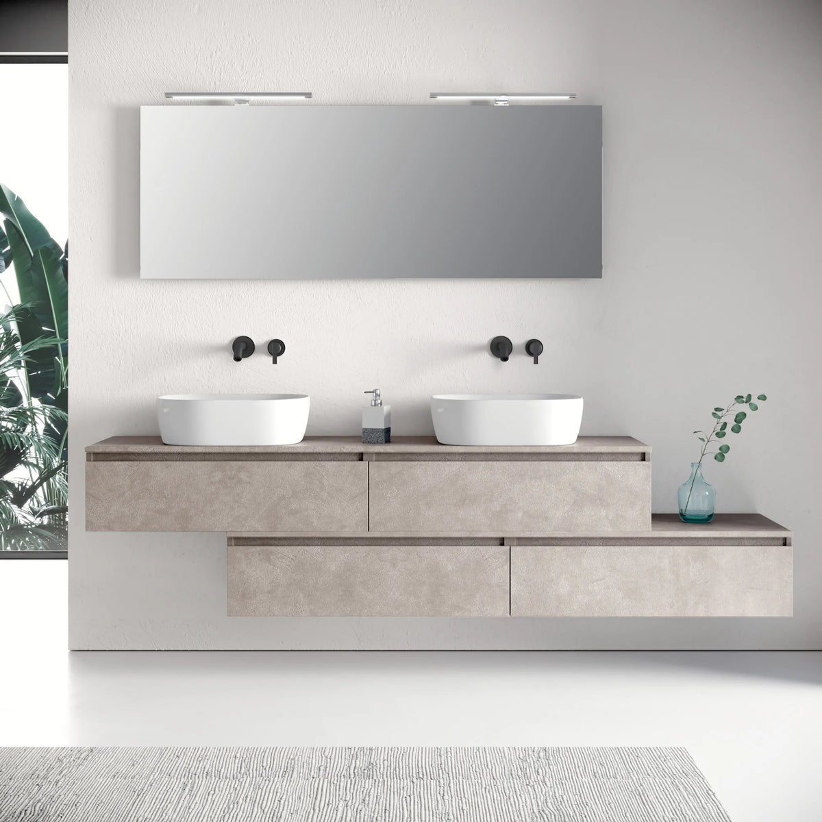 Composizione doppio lavabo YOKA-29