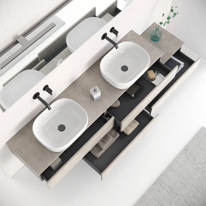 Composizione doppio lavabo YOKA-29