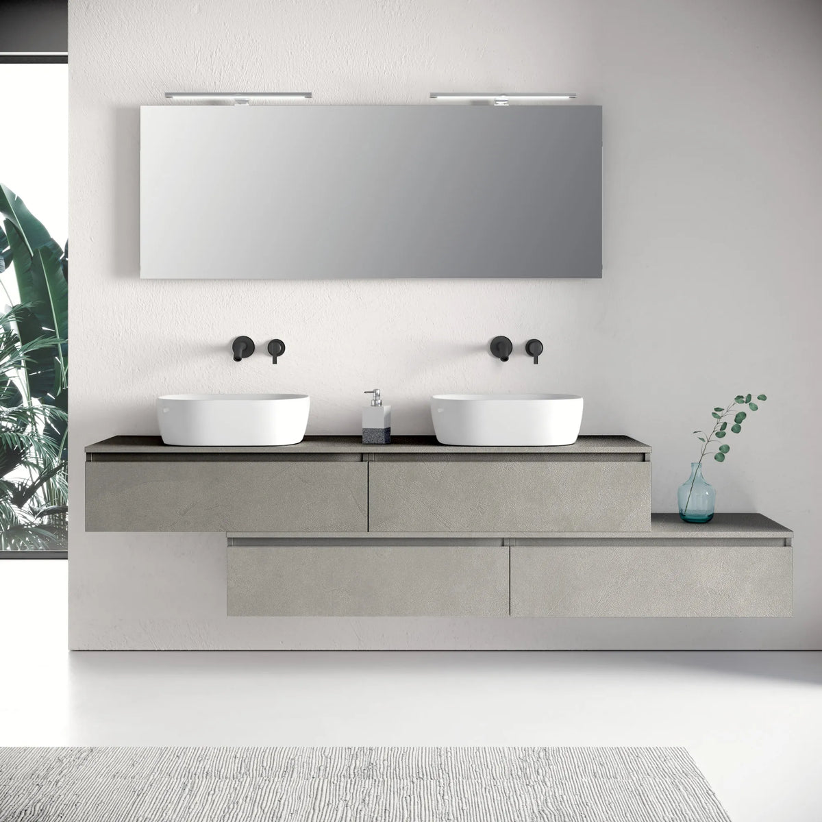 Composizione doppio lavabo YOKA-29