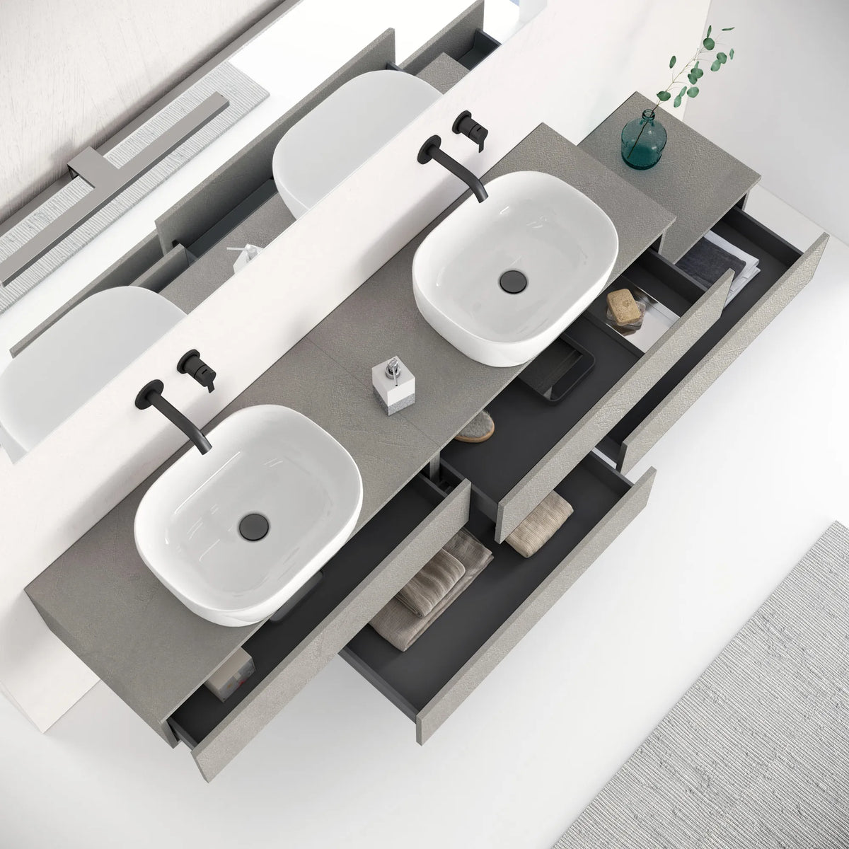 Composizione doppio lavabo YOKA-29