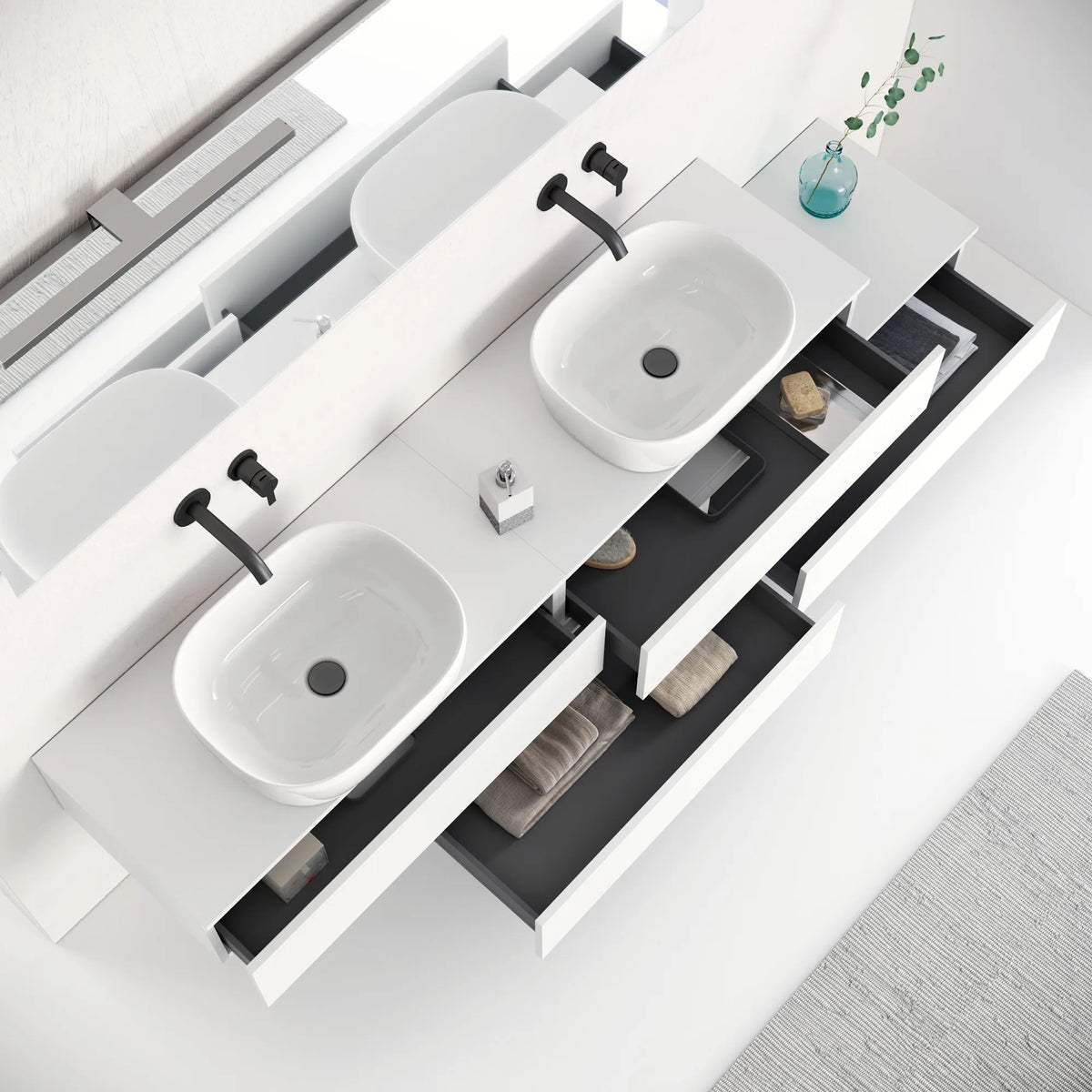 Composizione doppio lavabo YOKA-29