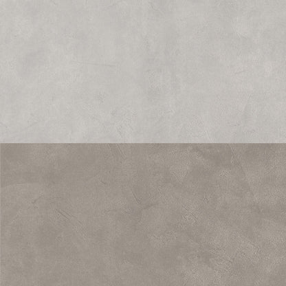 Composizione doppio lavabo 4 pezzi YOKA bianco pietra / avana pietra