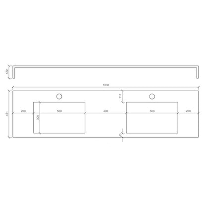 Top 2 integrated basins 180 YOKA corten