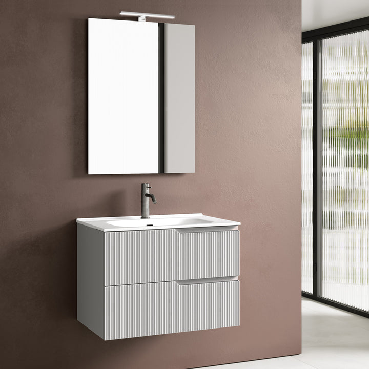 Composition 4 pieces ZIP matt white 61cm