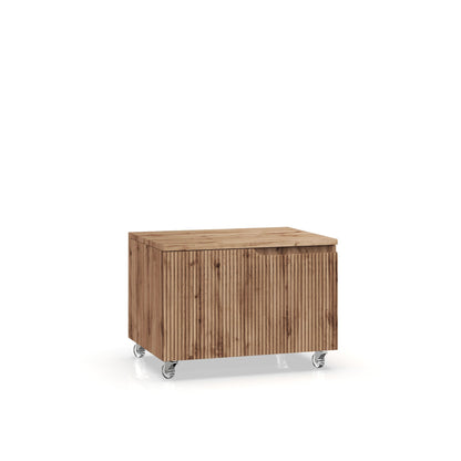 ZIP oak chest of drawers
