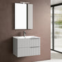 Composizione 4 pezzi ZIP bianco opaco 81cm