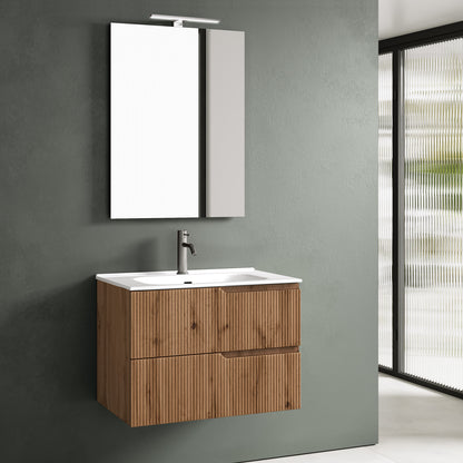 Composizione 4 pezzi ZIP quercia 81cm