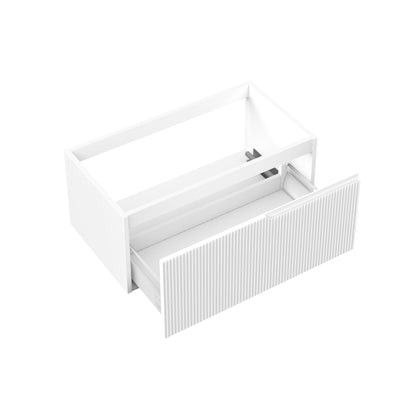Washbasin base 1 drawer ZIP matt white