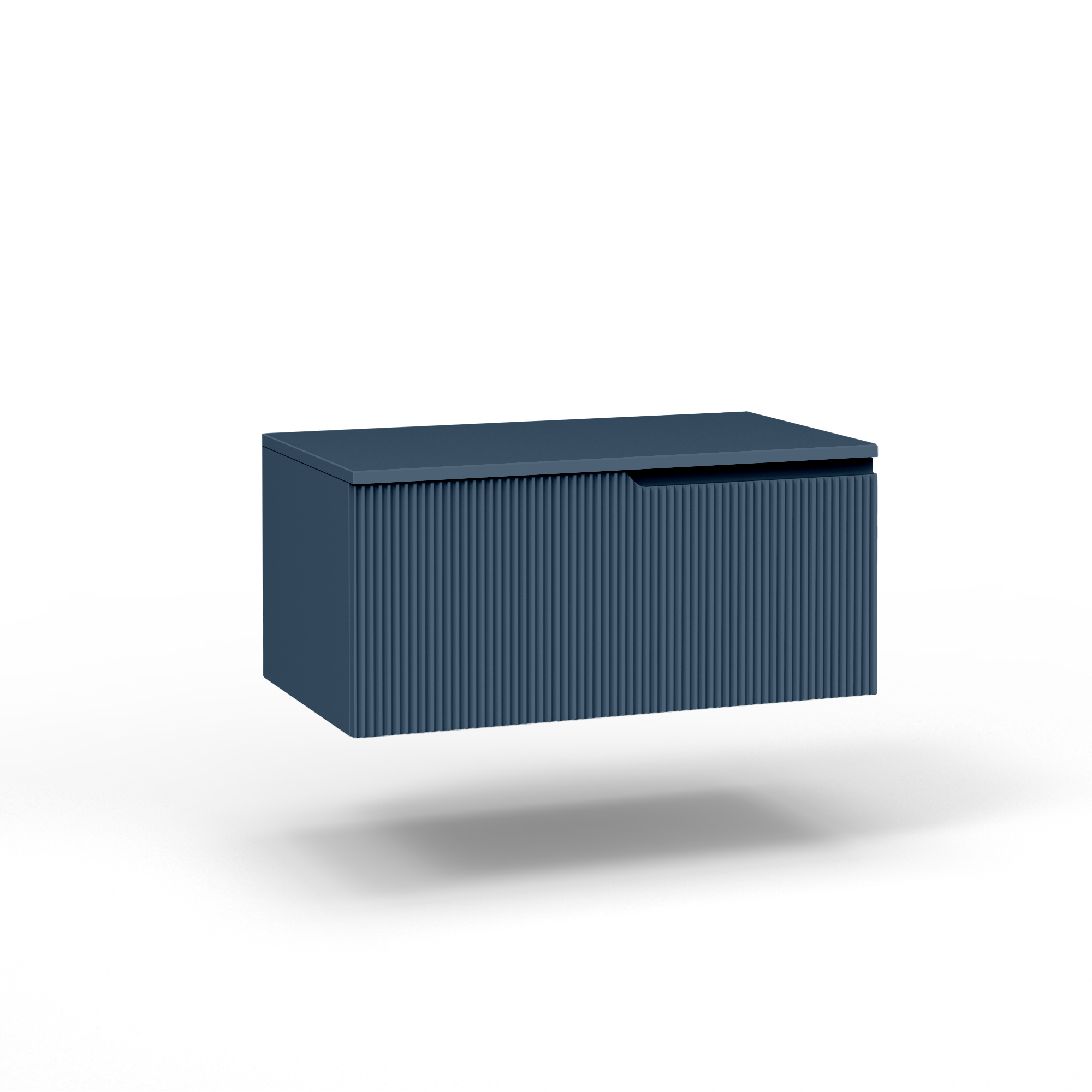 Base con top 1 cestone ZIP blu