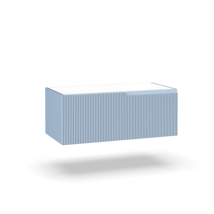 Base portalavabo 1 cestone ZIP azzurro tiffany