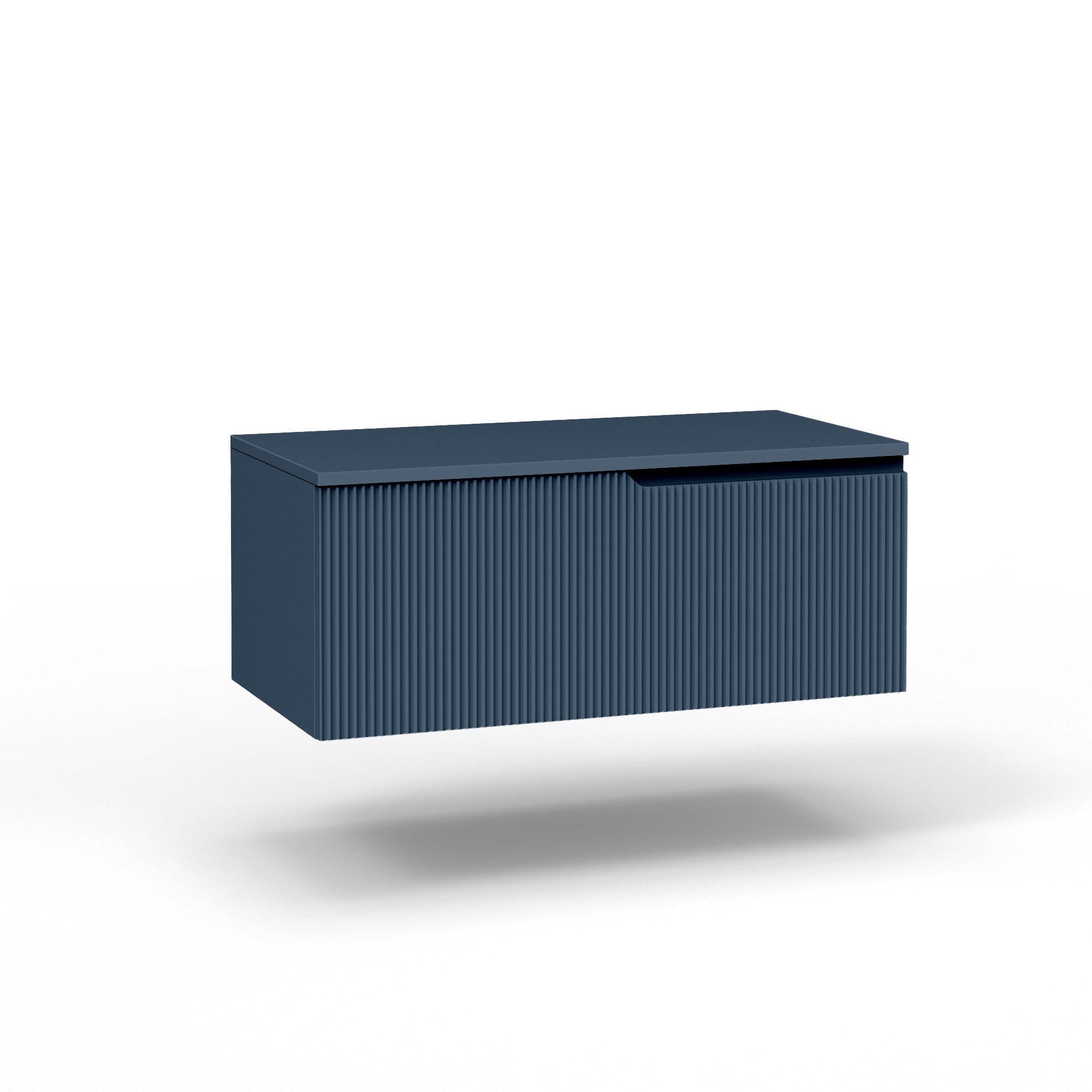 Base con top 1 cestone ZIP blu