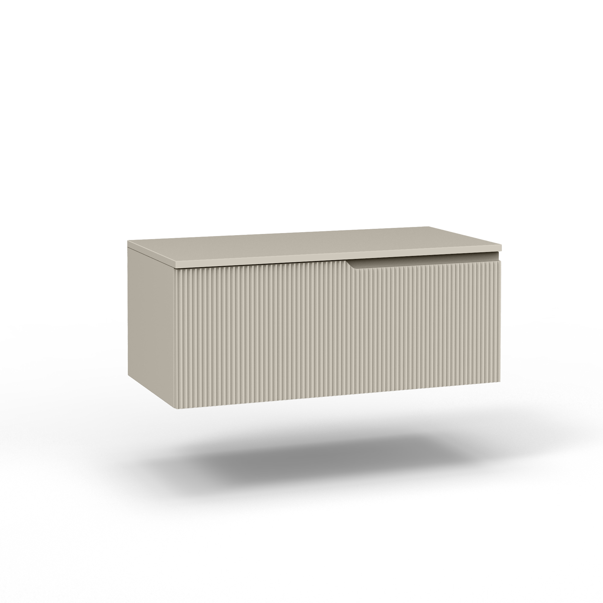 Base con top 1 cestone ZIP tortora