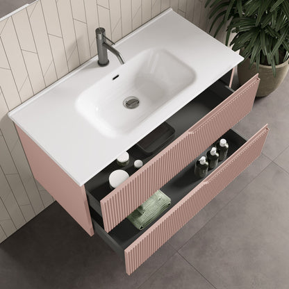Composizione 4 pezzi ZIP rosa cipria