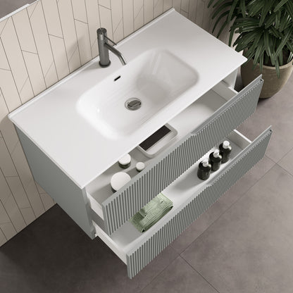 Composizione 4 pezzi ZIP grigio opaco 101cm