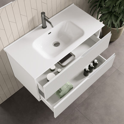 Composizione 4 pezzi ZIP bianco opaco 101cm