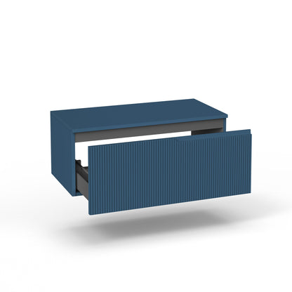 Base con top 1 cestone ZIP blu