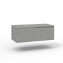Base with top 1 ZIP basket matt grey
