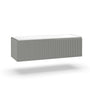 Waschtisch-Unterschrank 1 Schublade ZIP matt grau