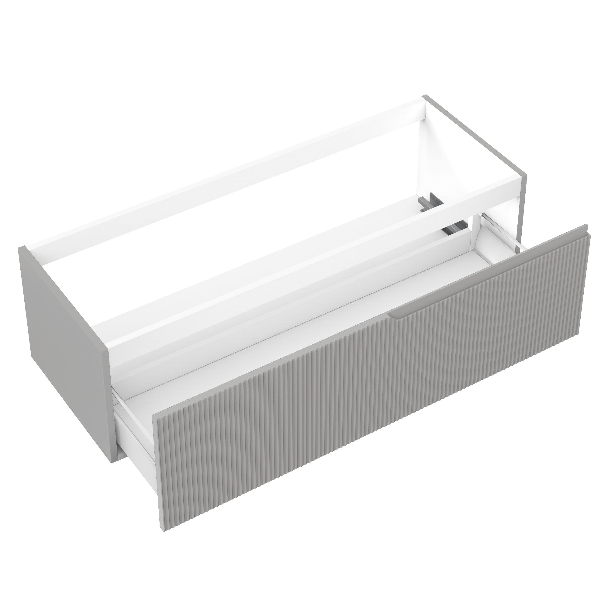 Waschtisch-Unterschrank 1 Schublade ZIP matt grau