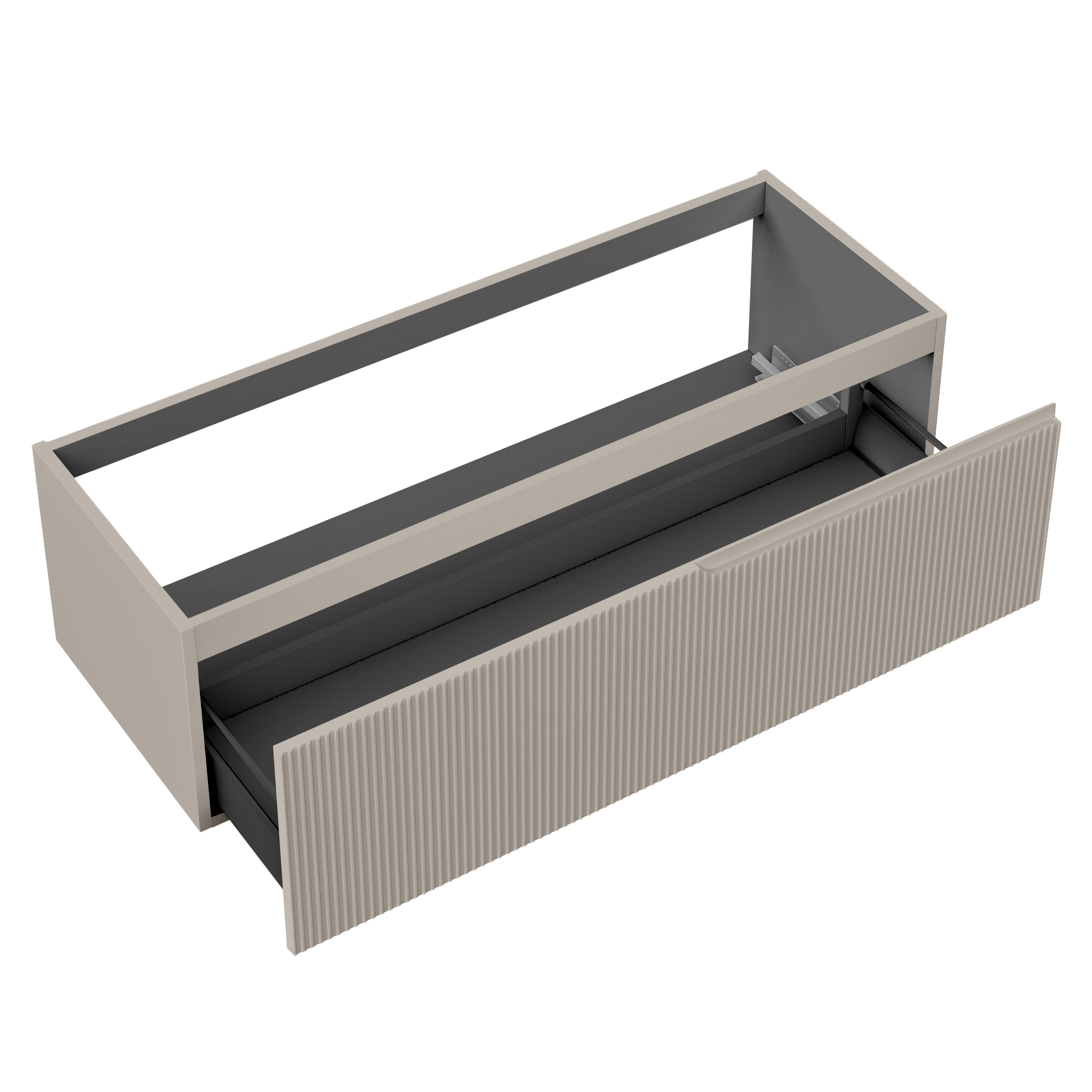 Base portalavabo 1 cestone ZIP tortora