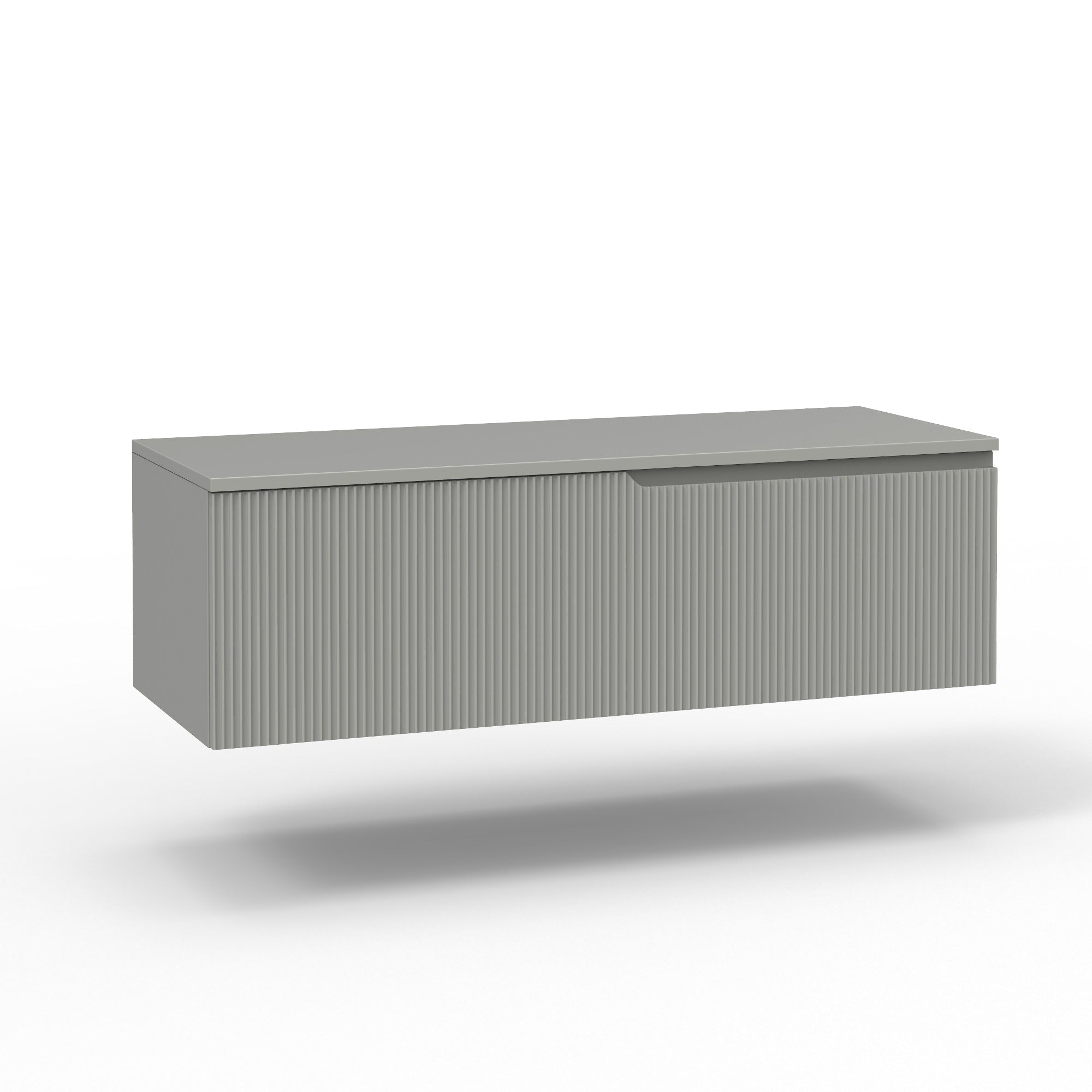 Base con top 1 cestone ZIP grigio opaco