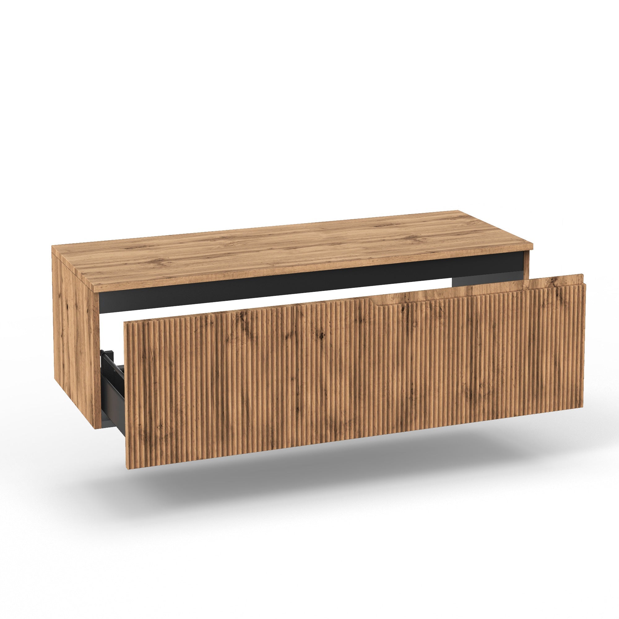 Base con top 1 cestone ZIP quercia