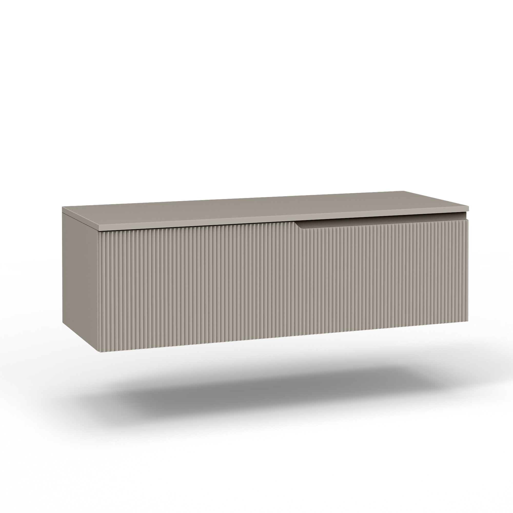 Base con top 1 cestone ZIP tortora