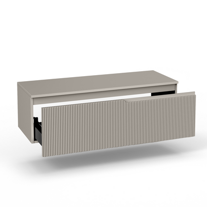 Base con top 1 cestone ZIP tortora