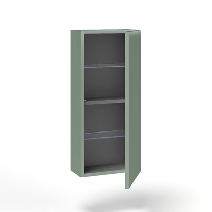Composizione doppio lavabo 7 pezzi ZIP bianco / salvia