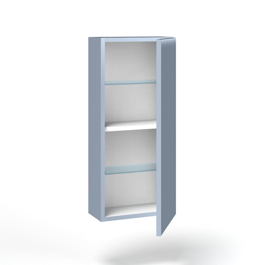Composizione doppio lavabo 7 pezzi ZIP bianco / azzurro tiffany