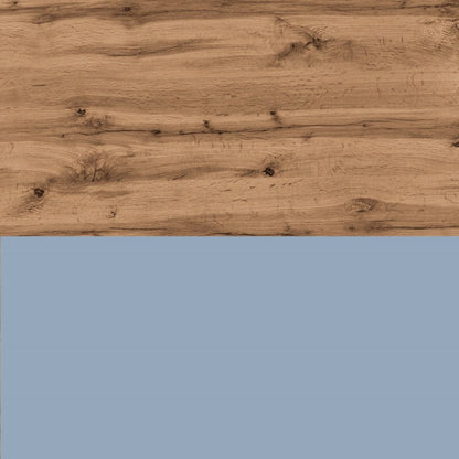 Composizione doppio lavabo 7 pezzi ZIP quercia / azzurro tiffany