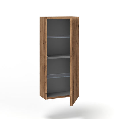 Composizione doppio lavabo 6 pezzi ZIP bianco / quercia