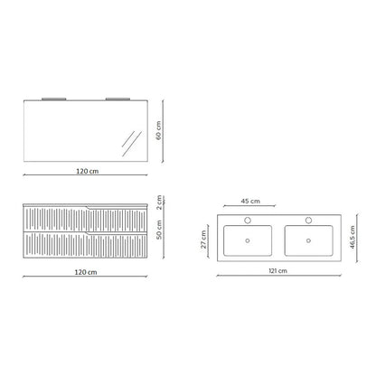 Composizione doppia vasca ZIP-40