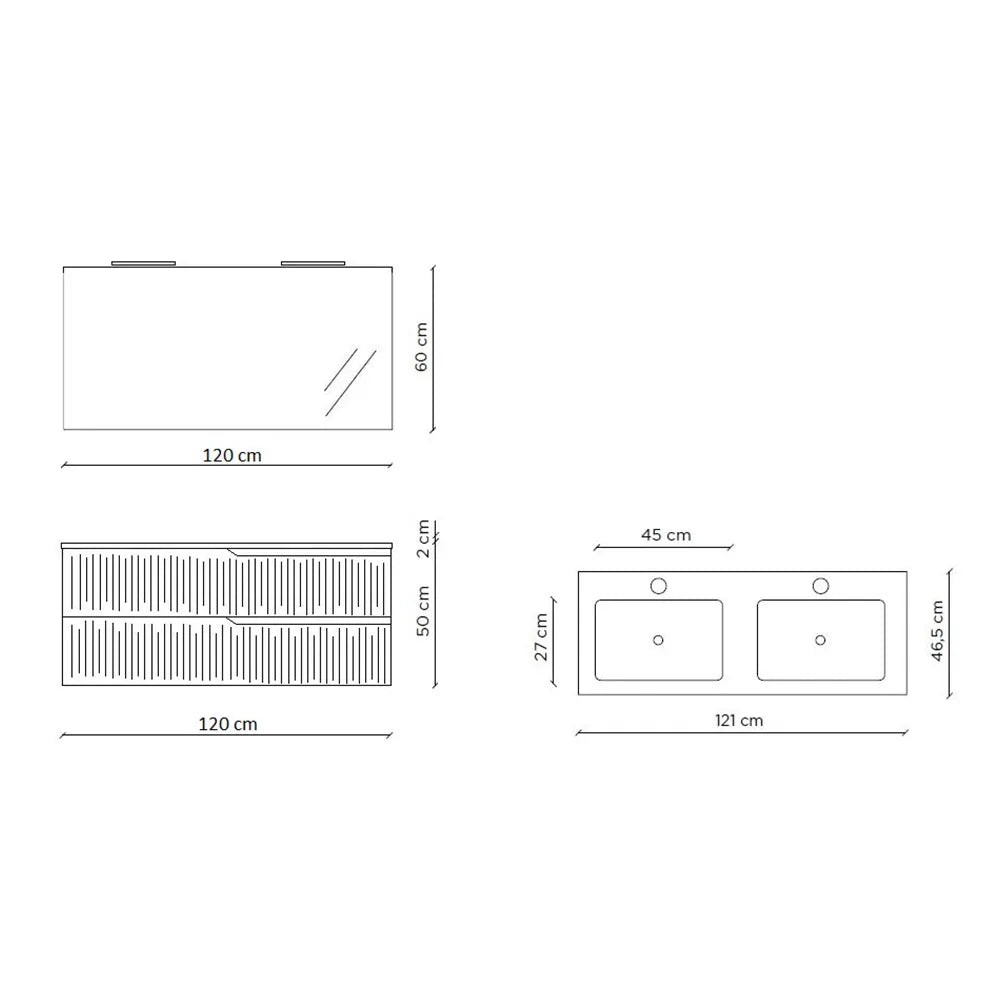 Composizione doppia vasca ZIP-40