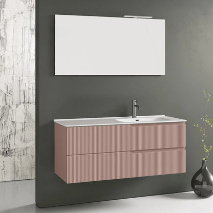 DX bathtub composition 4 pieces ZIP powder pink