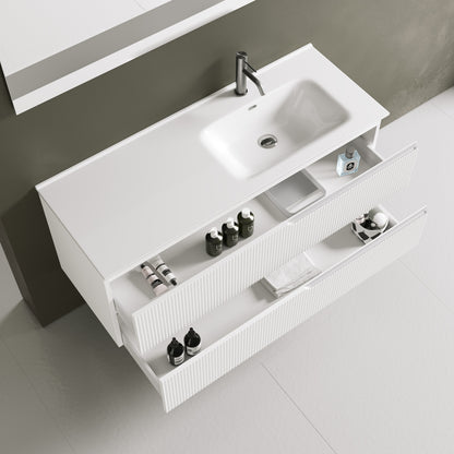 Composizione vasca DX 4 pezzi ZIP bianco opaco