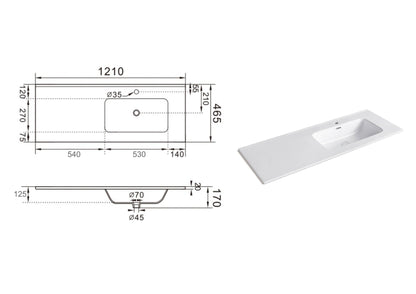Composizione vasca DX ZIP tortora