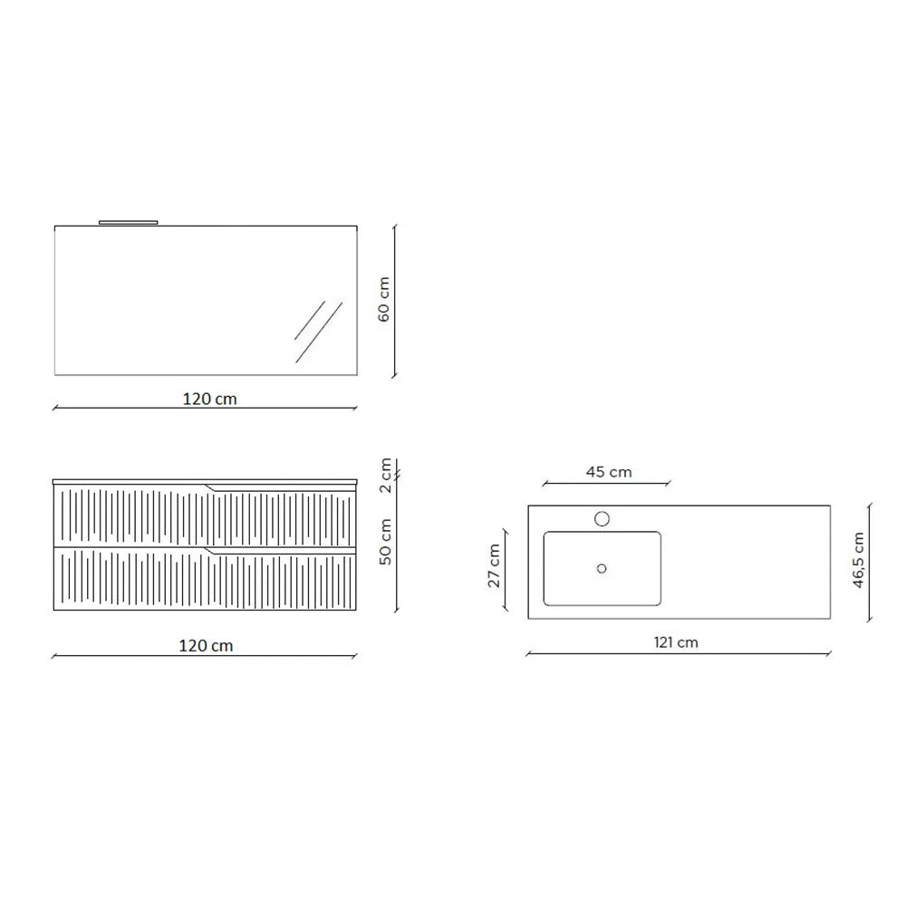 SX bathtub composition 4 pieces ZIP matt grey