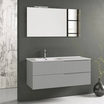 SX bathtub composition 4 pieces ZIP matt grey