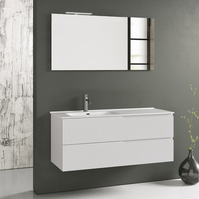 SX bathtub composition 4 pieces ZIP matt white