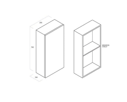 ZIP high wall unit matt white