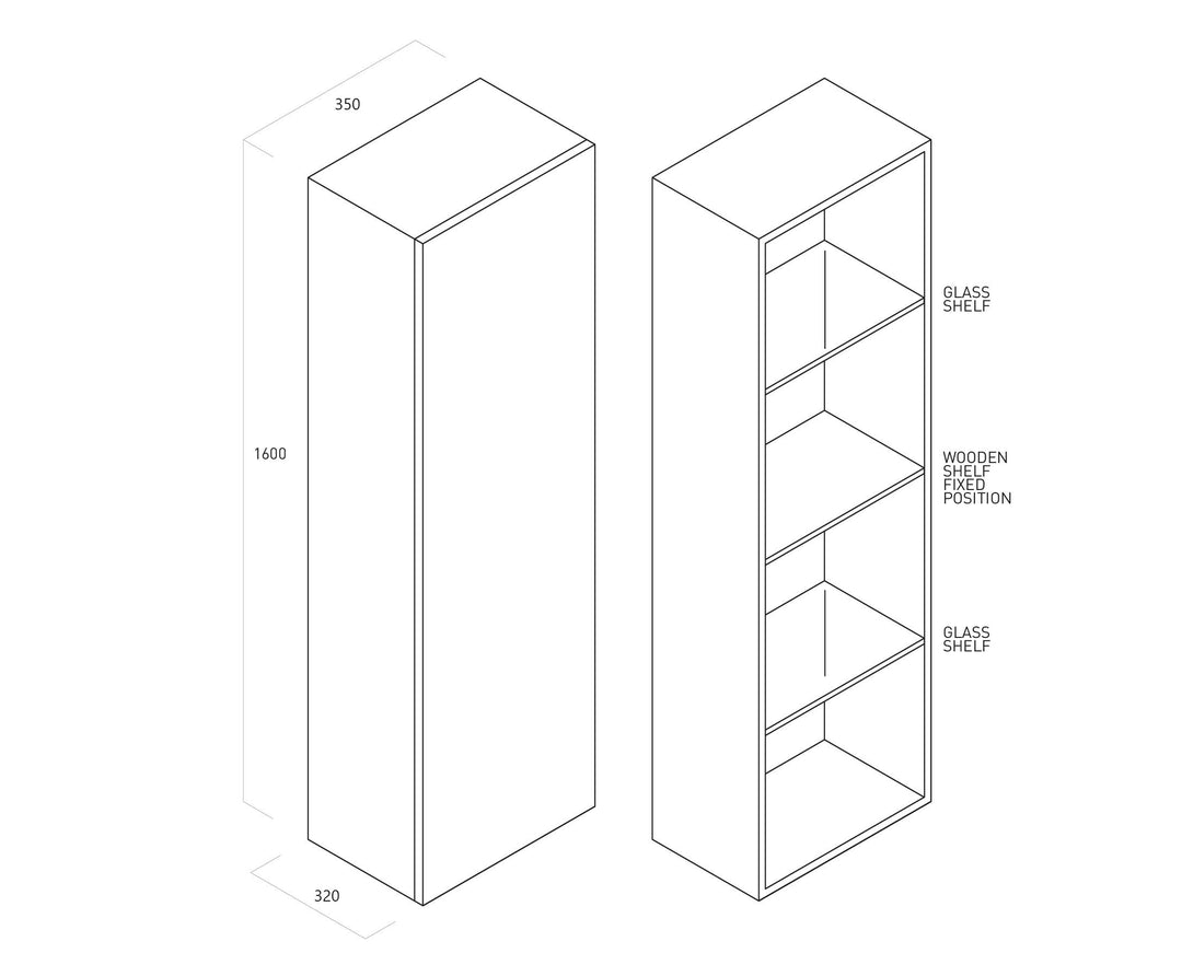 Colonna ZIP bianco opaco