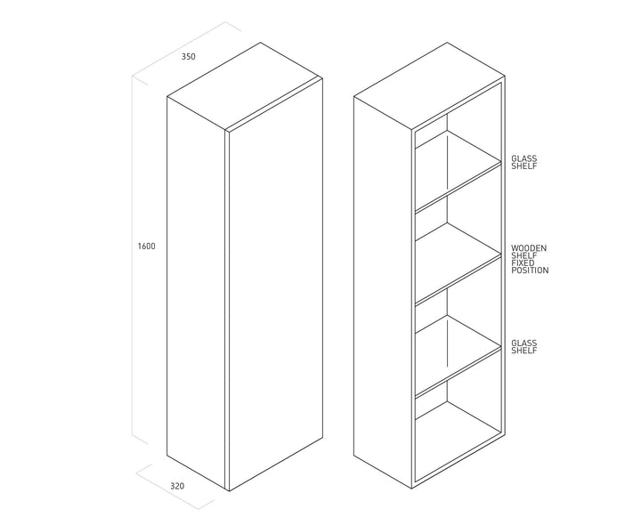 Colonna ZIP bianco opaco